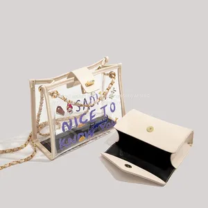 Niche Printed Jelly Bag 2021 New All-match Chain Female Bag Lightweight Broadband One-shoulder Messenger Bag thumbnail-3
