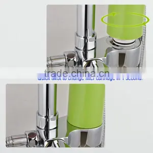 High Pure Copper Big Ceiling Rain Shower Set and Water Filter 3 in 1 Disposable Cartridge and Activated Carbon Fiber thumbnail-4