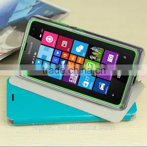 MOFi 7 Colors UltraThin PU Leather Mobile Phone Flip Cover Cases for Microsoft Lumia 435, Nokia 1069, Nokia 1070, Lum thumbnail-6