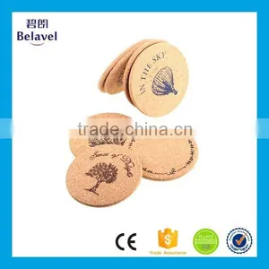 Good Quality Logo Silk Printing Customized Round Cork Coaster Supplier's Choice thumbnail-2