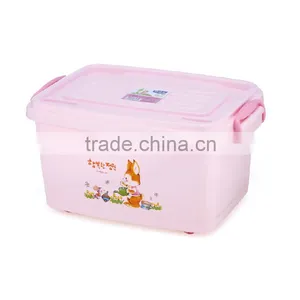 High Quality Plastic Storage Container Toy Storage Box With Lid & Wheel thumbnail-2