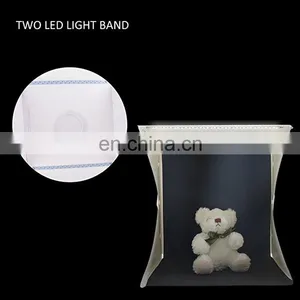 New Product Ideas 2022 Mini Portable KSW 30cm Folding LED Light Box Table Top Product Photography Photo Studio Box thumbnail-3
