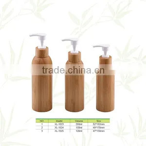 New Design 120ml Bamboo Lotion Bottle With High Quality thumbnail-1