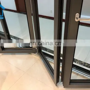 China Aluminum Door for External Price Aluminium Bi-folding Glass Door thumbnail-2