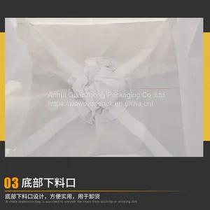High Tensile 300Kg 500Kg 1Ton PP Material Industry Bulk Jumbo Plastic Bigbag Fibc thumbnail-2