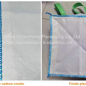 High Tensile 300Kg 500Kg 1Ton PP Material Industry Bulk Jumbo Plastic Bigbag Fibc thumbnail-1
