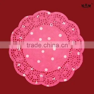 Pink Dot Paper Doily /Doilies Paper Square /Paper Doilies thumbnail-1