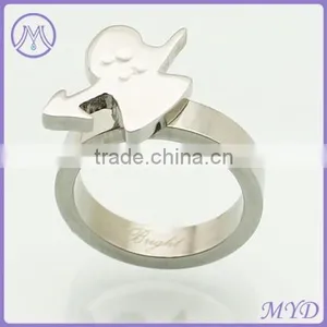European Style Stainless Steel Star Ring thumbnail-5