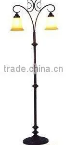 Y Shaped Modern Floor Standing Lamp With Glass Shade thumbnail-1