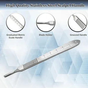 A2Z High Quality 30 Pieces Scissors Forceps Hemostats Needle Holders Suture Student Training Set Kit With Case thumbnail-5