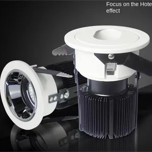 LED Hotel Wall Washing Spotlights Cob Guest Room Deep Anti Glare Ceiling Lights 7W12W Bed Head Anti Glare thumbnail-1