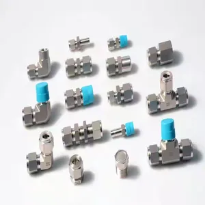Top Sale Npt Bspp Bspt Stainless Steel Compression Fittings and Double Ferrule Tee Fittings 1/8in to 1in and 2mm to 25mm OEM&ODM thumbnail-4
