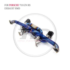 HMD Titanium Exhaust Catback is Suitable for Porsche 718 GT4 GTS RS 4.0L Auto Modification Parts Valve Muffler With Tips Whatsapp+86 18946955156 thumbnail-2