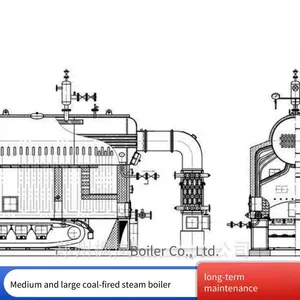 Dzl Chain Biomass Horizontal Grate Steam Boiler for High - Efficiency and Energy - Saving in Brewing and Food Production thumbnail-2