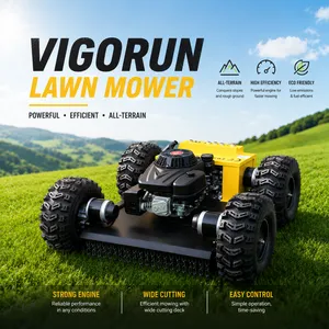 Vigorun VTW550 Remote Control Grass Cutter Tractor Robot Gas Lawn Mower Grass Cutter Small Electric Lawn Mower Vigorun Lawn Mower thumbnail-1