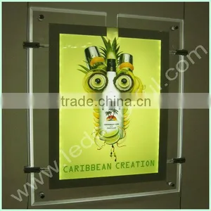 Shenzhen Led Products Manufacturer Led Supplier Indoor Double Sides Ultra Slim Crystal Light Box thumbnail-1