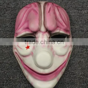2016 High Imitation PVC New Year Mask Payday 2 Mask (Dallas /Chains /Hoxton / Wolf) Dallas Heist Joker Props Cosplay Mask thumbnail-6