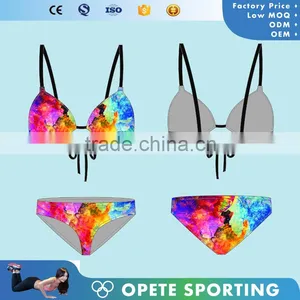 (ODM/OEM Factory)Wholesale Cheap Price Sexy Women Printed Nylon/Spandex Bikini Swimwear /Womens Swimsuits thumbnail-2