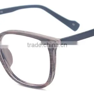 2016 Newest Designer for Men and Women Wooden Texture Acetate Full Rim Optical Glasses Frames thumbnail-2
