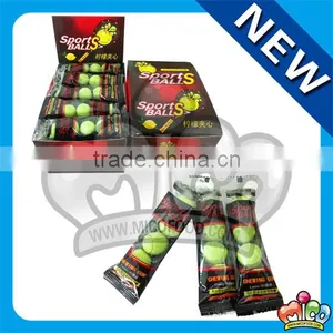 4pcs Tennis Ball Center Filled Bubble Gum thumbnail-1