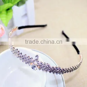 Birthday Crown for Adults Large Pageant Bride Crown for Fashion Ladies thumbnail-3
