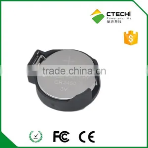 CR2032 CR2025 Coin Button Cell Battery Holder Socket Black thumbnail-4