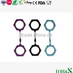 Factory Custom Silicone Rubber Sex Adult Handcuffs thumbnail-2