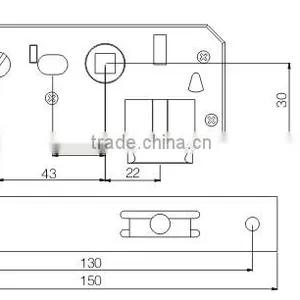 Door Handle Lock Body ST-SF8225 thumbnail-2