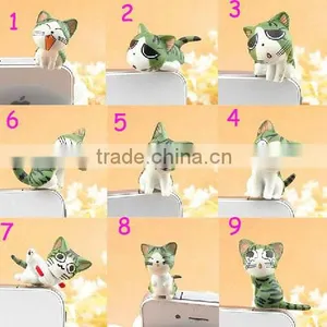 Cute Dust Plug, Animal Shape Custom 3.5mm Earphone Jack Cat Phone Dust Plug thumbnail-1