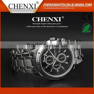 Calendar C027D Three Dial China Watch Manufacturer CHENXI Men Watch Factory Men Watch Wholesale Stainless Steel Watches Man thumbnail-4