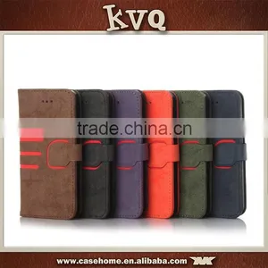 High Quality PU Leather Wallet Flip TPU Case for Iphone 6s 6s Plus thumbnail-2