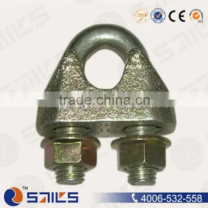 DIN 1142 Malleable Electrical Galvanized Wire Cable Rope Clamp thumbnail-1