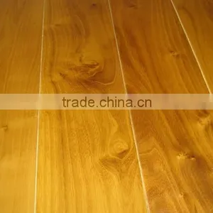 Smooth uv Asian Teak Solid Wood Flooring thumbnail-1