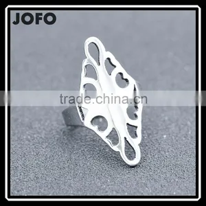 Creative Exaggerated Fashion Gothic Ring Stainless Steel Men Finger Band thumbnail-1