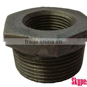 241 Bushing GI Malleable Cast Iron Pipe Fitting Hebei Factory ISO9000 BS21 Standard Pipe Fittings thumbnail-1
