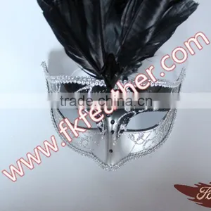 Black Goose Feather Price Female Mask Party Decorations thumbnail-5