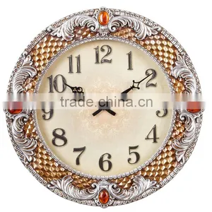 48cm Jewelry Amber Resin Luxury Wall Clock Women thumbnail-1