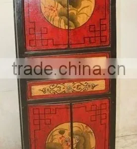 Antique Tibetan Reproduction Furniture Hand Painted thumbnail-1