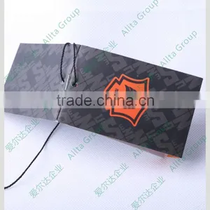 Customized Garment Paper Tags With Hang Tag Cord Locking thumbnail-2