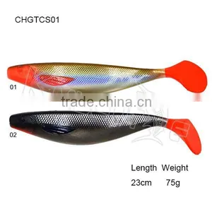 CHGTCS012016 Popular Soft Mould Fishing Lure Paddle Tail Shad Bait thumbnail-1