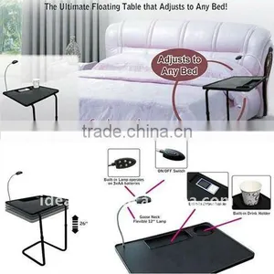 Bedside Table As Seen On TV,built in LED Lamp,Adjusts to Any Bed thumbnail-1