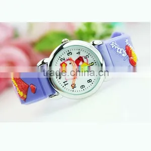 Adorable Child's Timepieces, Hello Kitty Face Girl's Watch, Popular Vogue 3D Silicone Strap Kid's Watch thumbnail-1