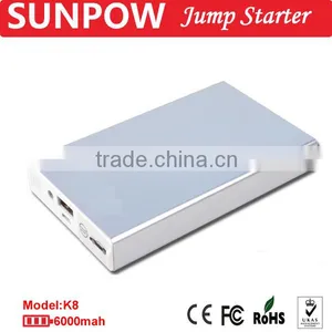 Sunpow 2015 Multi-function Aluminium Alloy Power Station 12V 8000mAH Portable Mini Car Jump Starter thumbnail-4