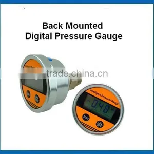 Battery Supply Back Mounted Digital Oil Pressure Gauge With Lcd Display thumbnail-1