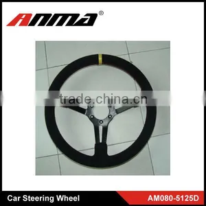 350 mm High Quality Suede Car Steering Wheel thumbnail-1