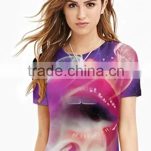 Wholesale Custom Accept Print Galaxy T-Shirt Womens Quality Choice thumbnail-5