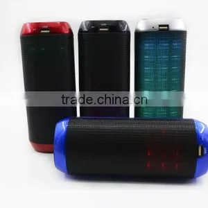 Cylinder Mini Bluetooth Speaker With Led Light Super Bass thumbnail-5