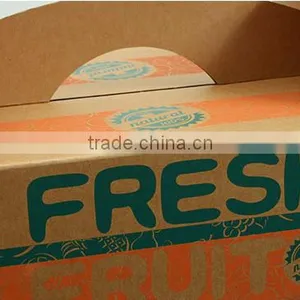 Take Away 5-ply Fruits Corrugated Packing Carton Handle Box thumbnail-5