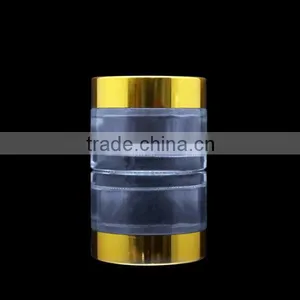 50g Empty Cosmetic Glass Jar Glass Bottle With Aluminum Black Cap thumbnail-4