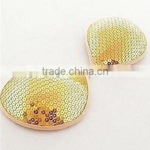 Fashionable Ladies Golden Spangle Push up Bra thumbnail-2